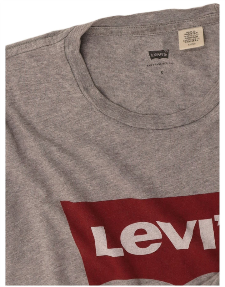 LEVI'S Mens Graphic T-Shirt Top Small Grey
