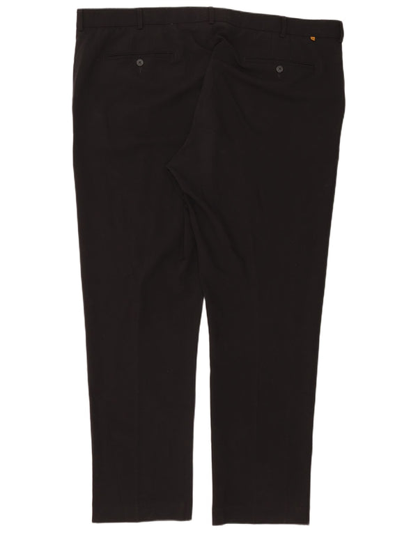 Farah Straight Suit Bukser til mænd W46 L33 Sort polyester