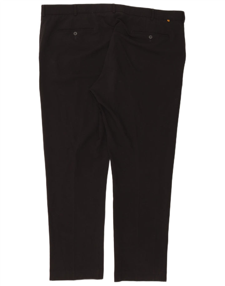 Farah Straight Suit Bukser til mænd W46 L33 Sort polyester