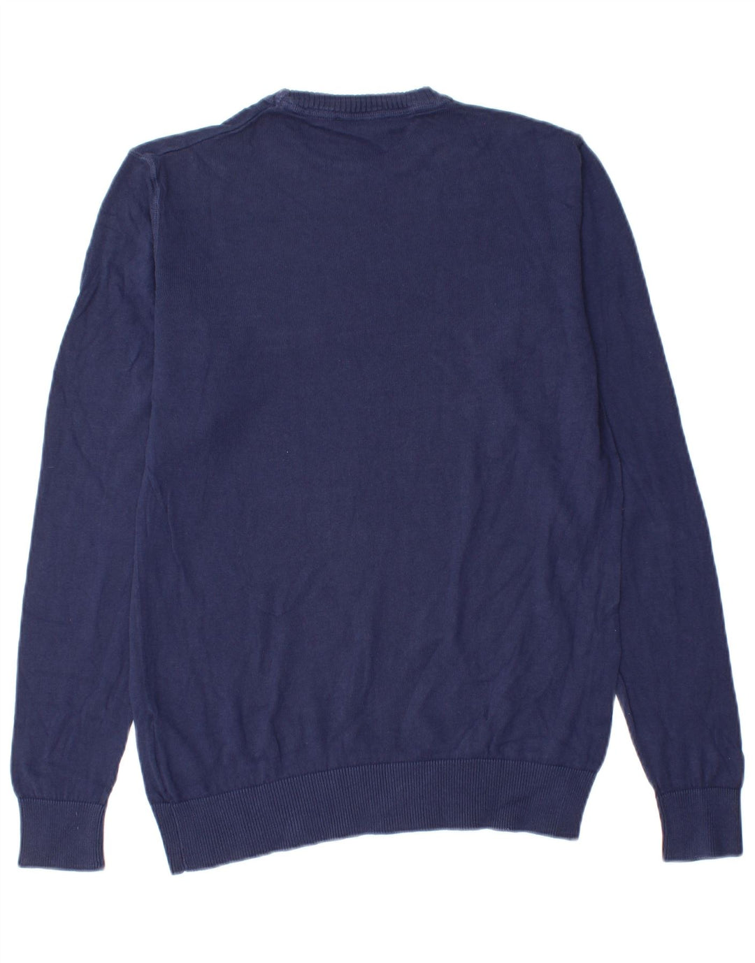Gas Herre Crew Neck Jumper Sweater Medium Navy Blue Bomuld