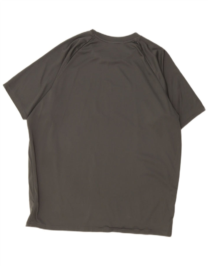 Nike Herre Dri Fit T-Shirt Top Stor Grå Polyester