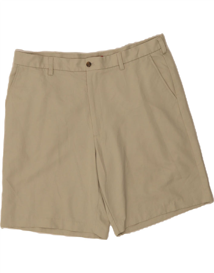 IZOD Mens Chino Shorts W40 XL Beige Polyester Vintage Izod and Second-Hand Izod from Messina Hembry 