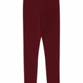 ADIDAS Womens Leggings UK 10 Small Burgundy Polyester
