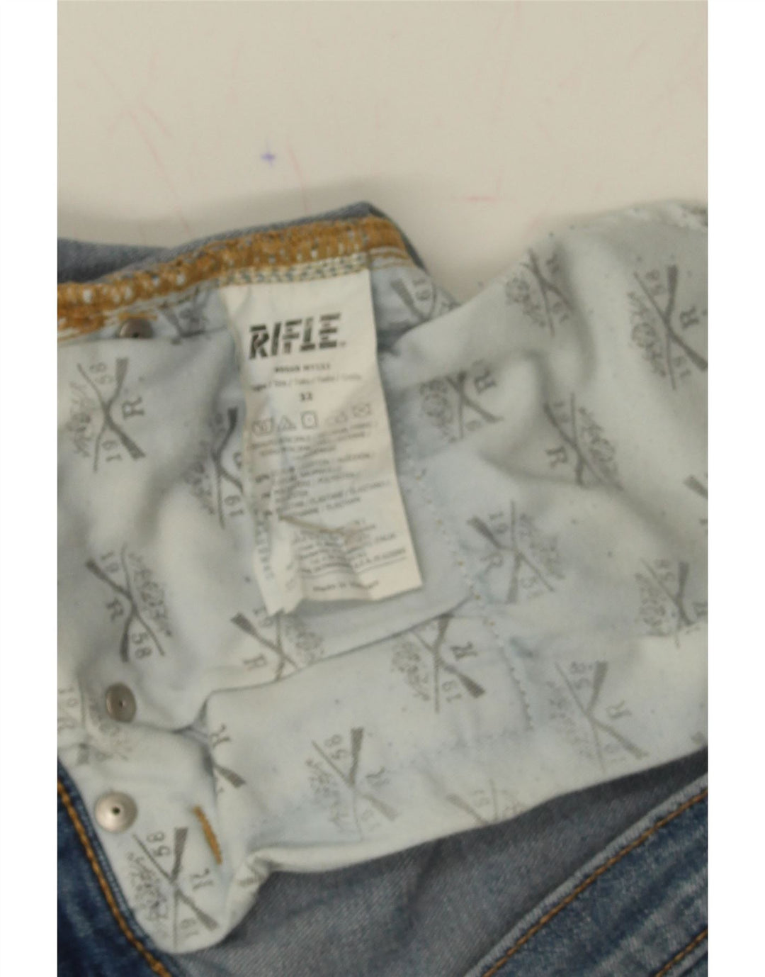 RIFLE Womens Slim Jeans W32 L31 Blue Cotton Vintage Rifle and Second-Hand Rifle from Messina Hembry 