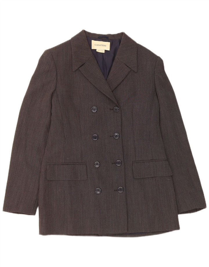 Caractere Dame Dobbeltradet Blazer Jacket UK 12 Medium Grey