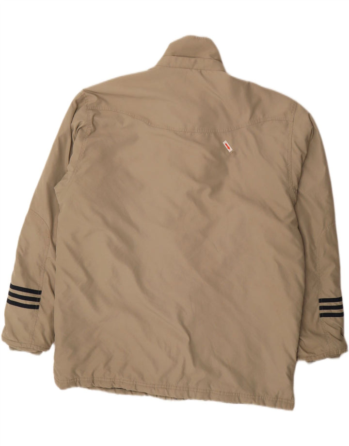 Adidas Herre Windbreaker Jacket UK 42/44 Large Beige Colourblock Polyester
