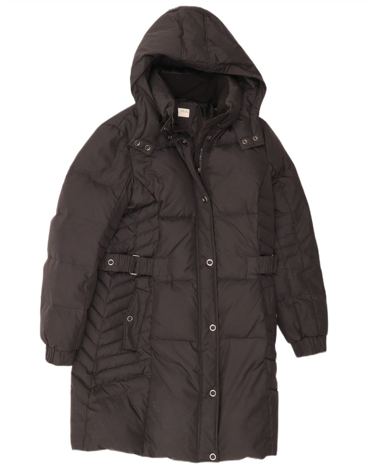 Esprit Dame Hætte Polstret Frakke UK 18 XL Sort Polyester