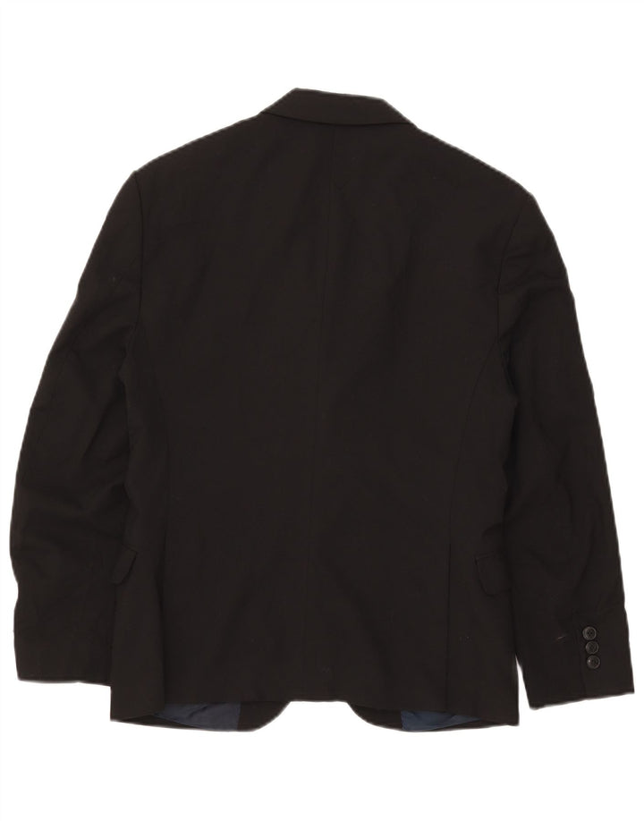 Zara Herre 2-knaps blazerjakke EU 44 XS Sort polyester
