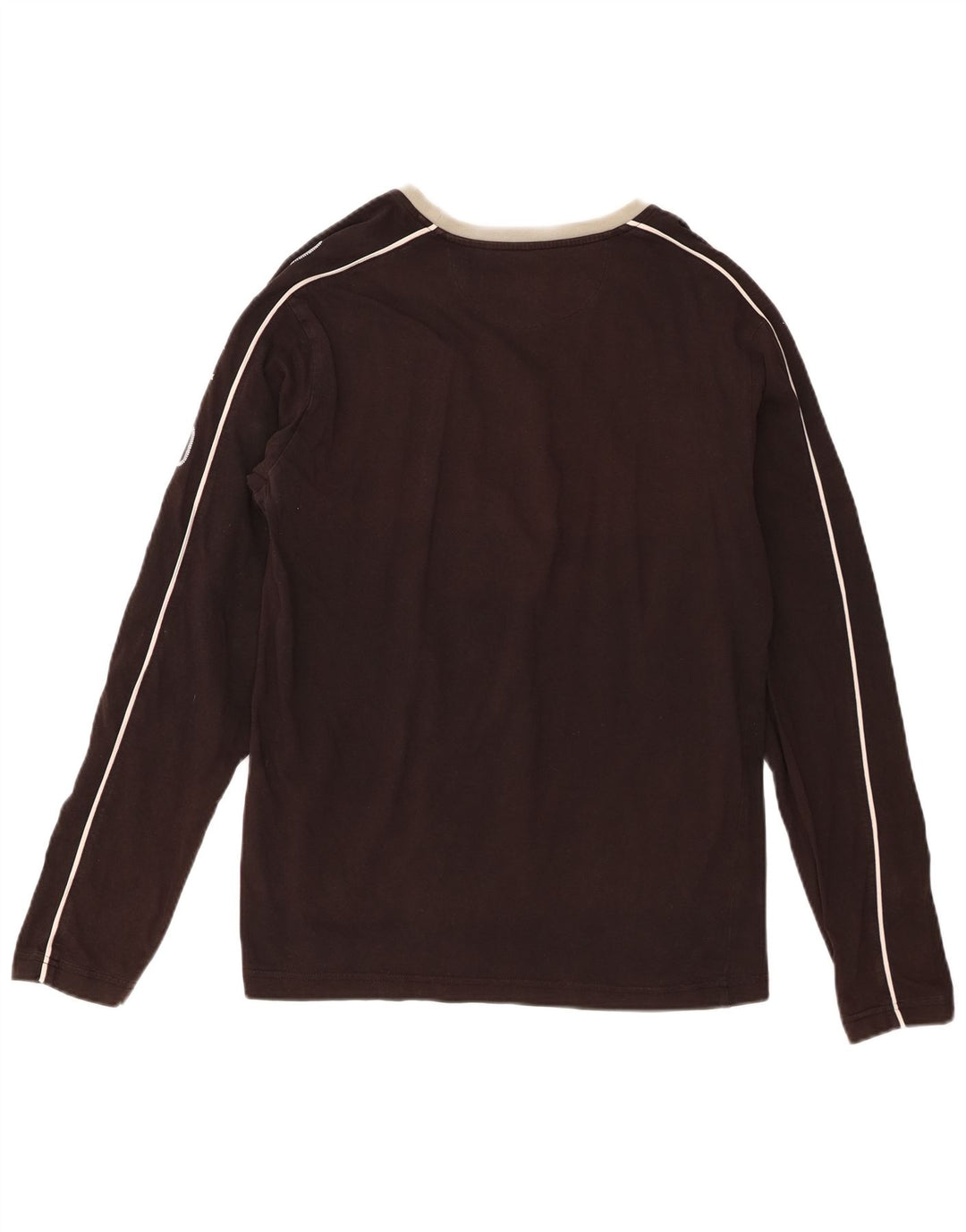 North Sails Dame Grafisk Top Langærmet UK 16 Stor Brun Colourblock