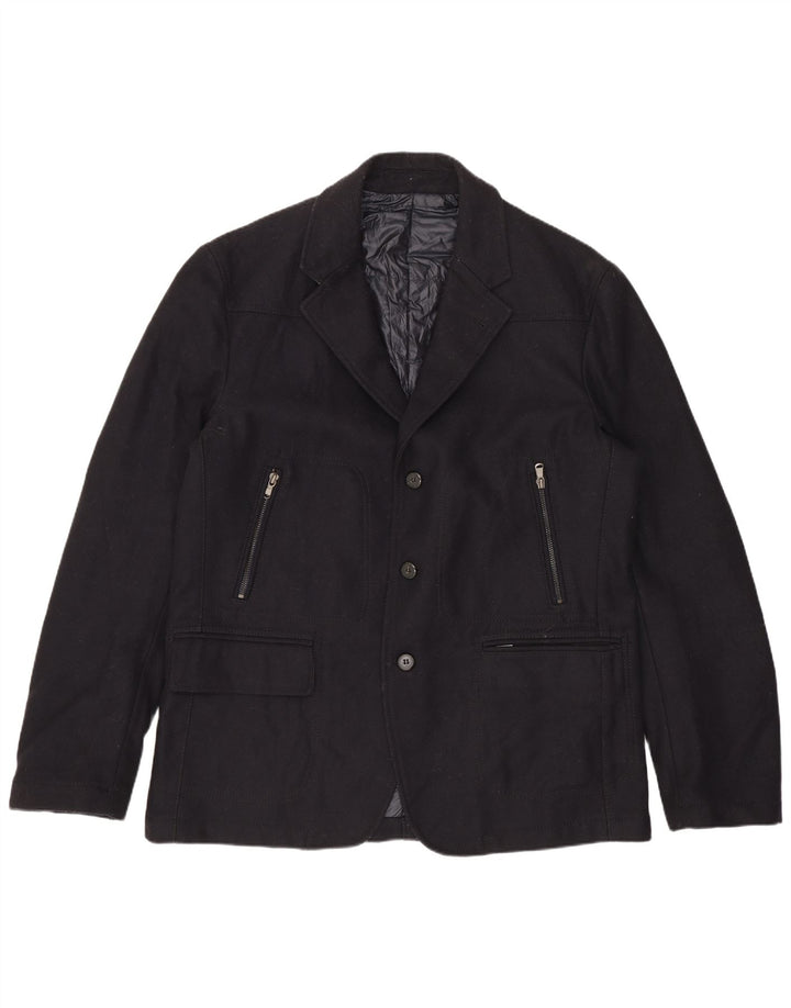 Lardini Herre 3-knaps blazerjakke IT 52 XL Marineblå Uld