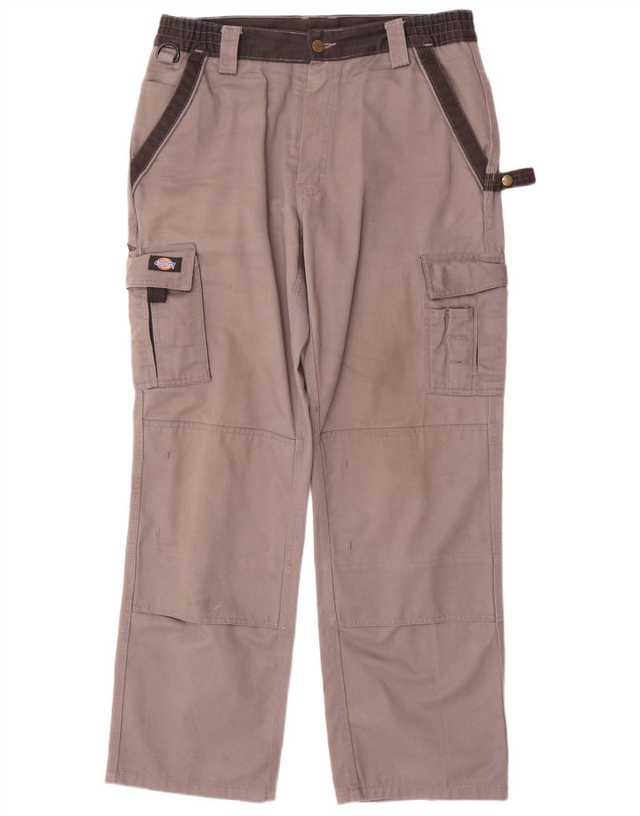 Dickies Straight Cargo bukser til mænd W34 L31 Grå polyester