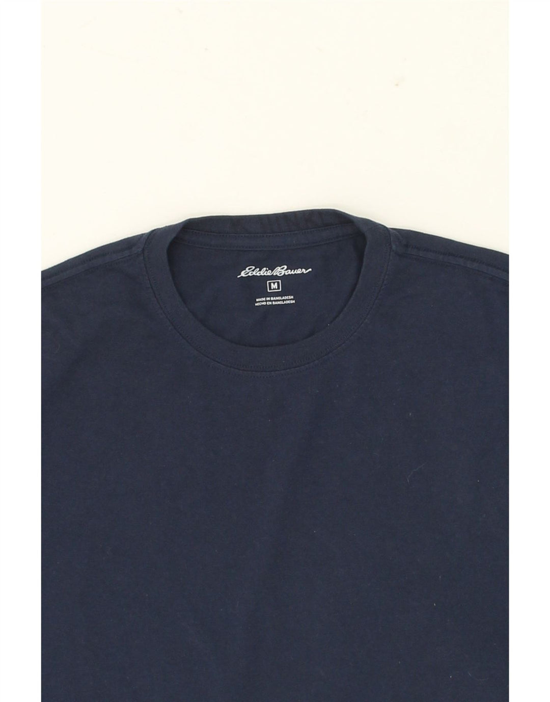 EDDIE BAUER Mens T-Shirt Top Medium Navy Blue Cotton Vintage Eddie Bauer and Second-Hand Eddie Bauer from Messina Hembry 