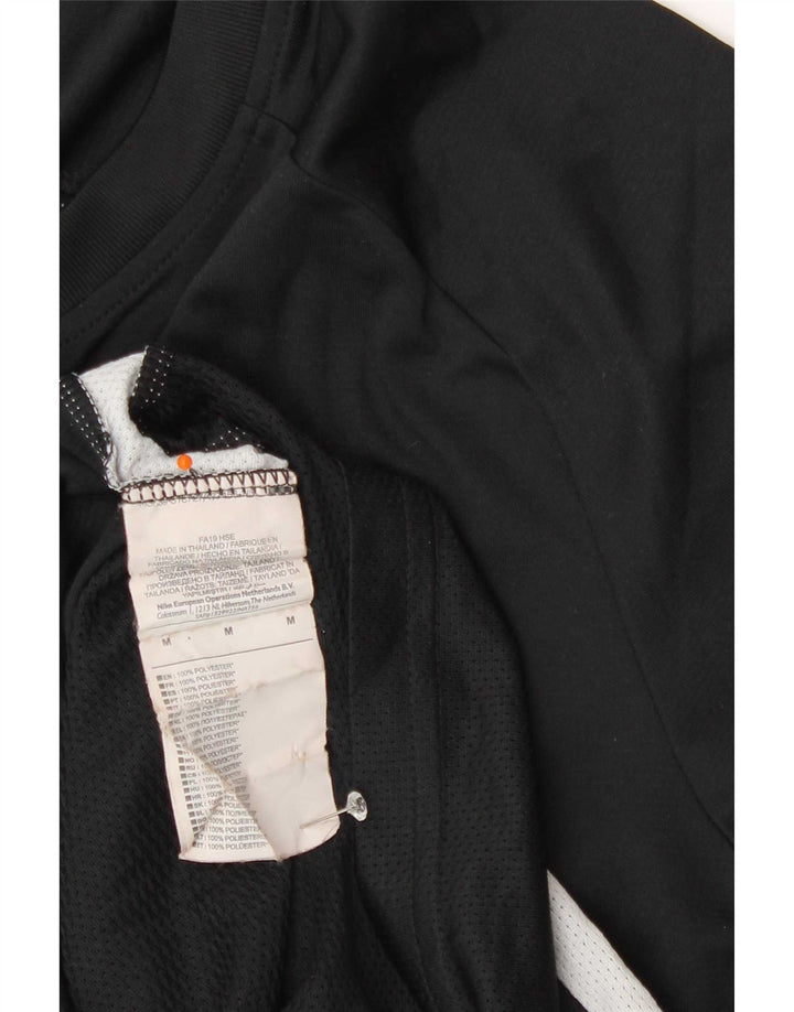 Nike Herre T-shirt Top Medium Sort Colourblock Polyester