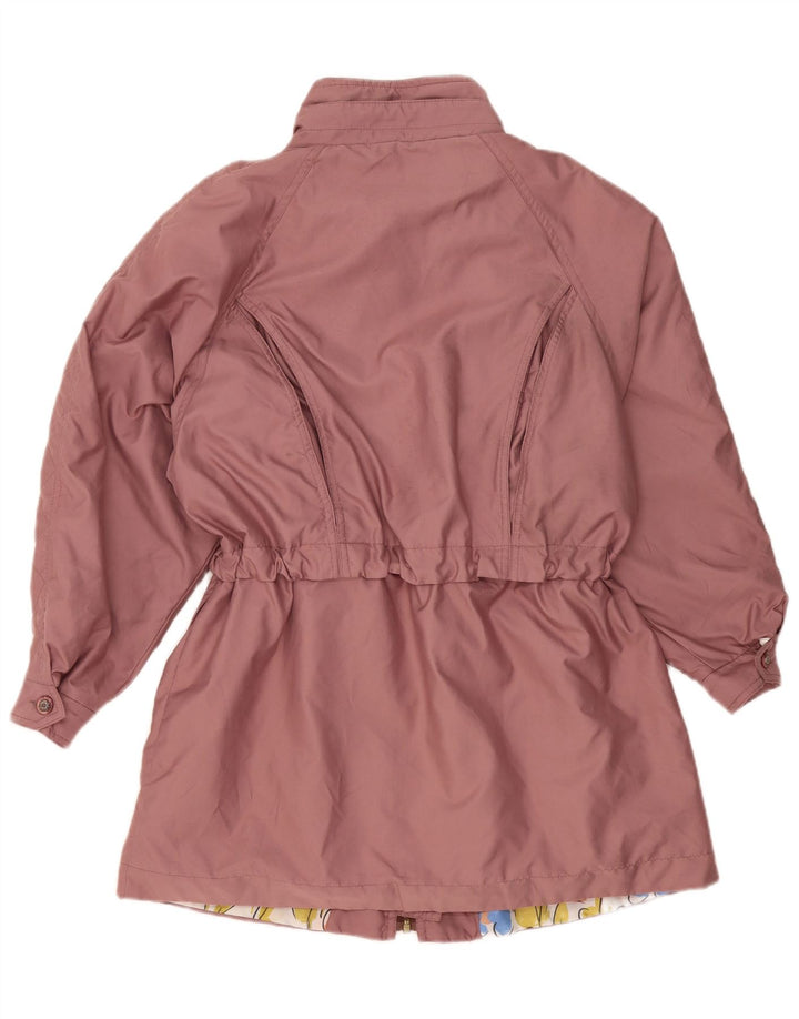 Vintage oversize parkajakke til kvinder EU 42 Large Pink Polyester
