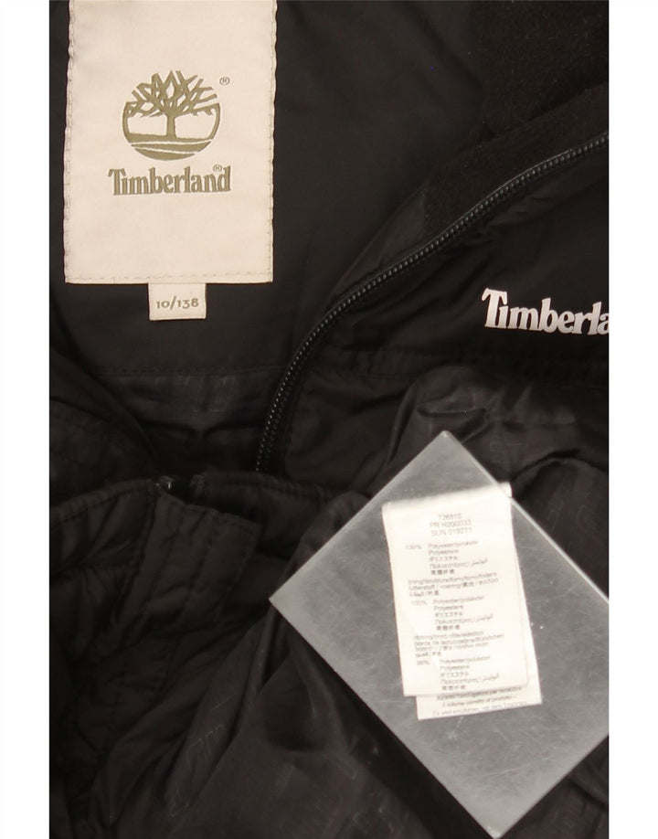 TIMBERLAND hættejakke til drenge 9-10 år sort polyester
