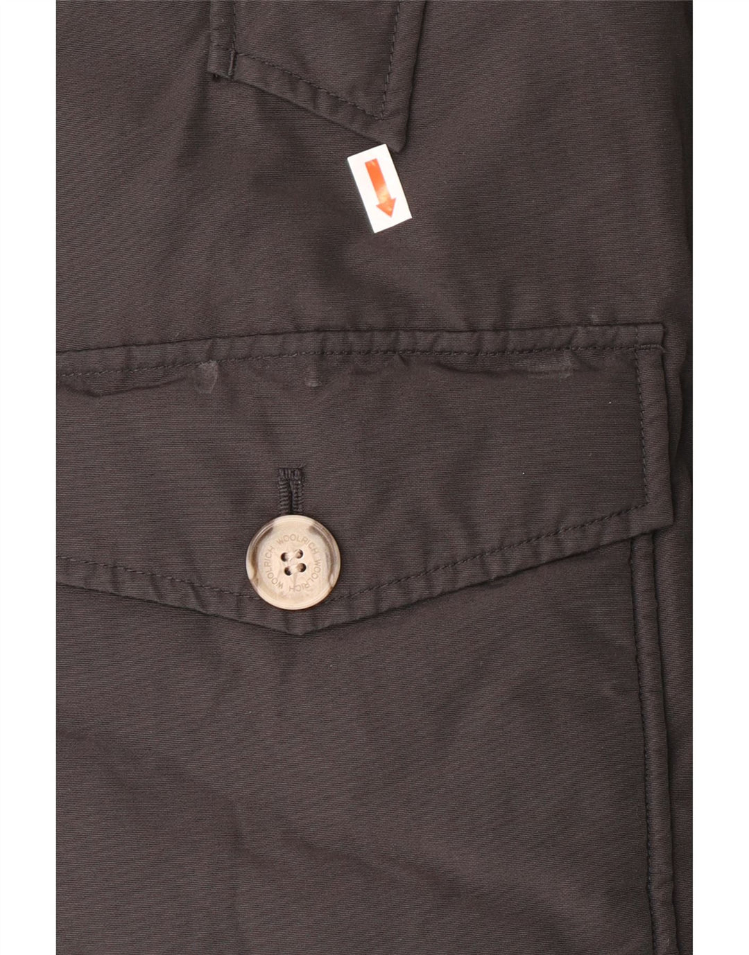 WOOLRICH Polstret frakke med hætte til drenge 9-10 år sort bomuld