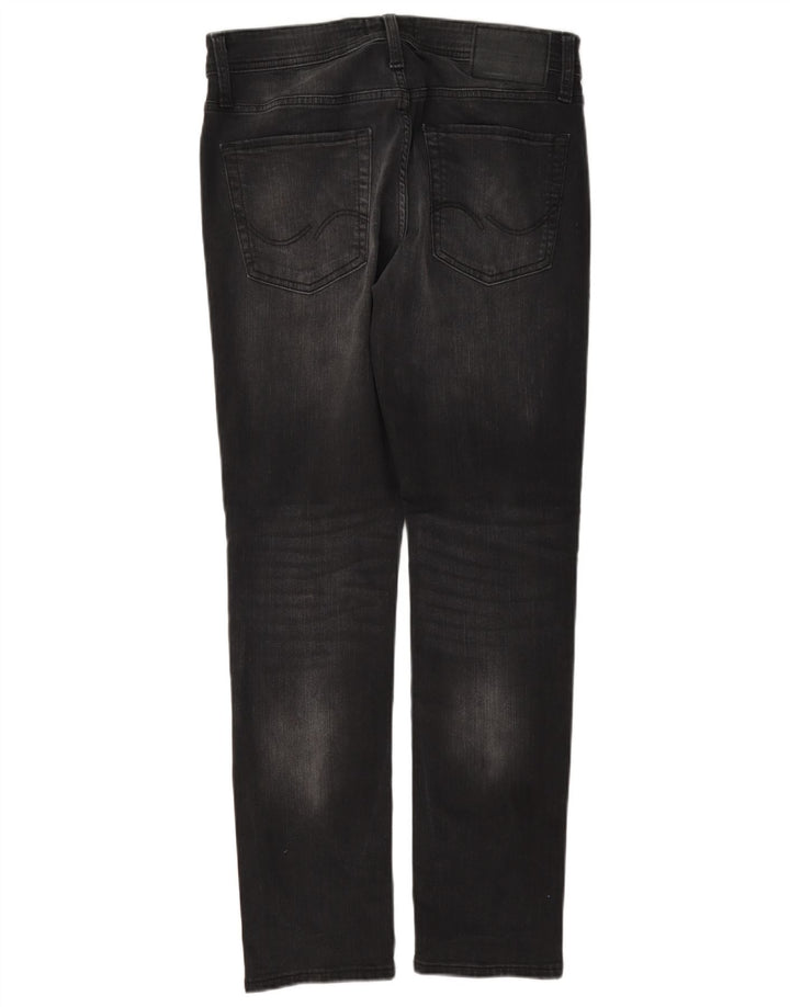 Jack & Jones Herre GLENN Slim Jeans W30 L32 Sort Bomuld