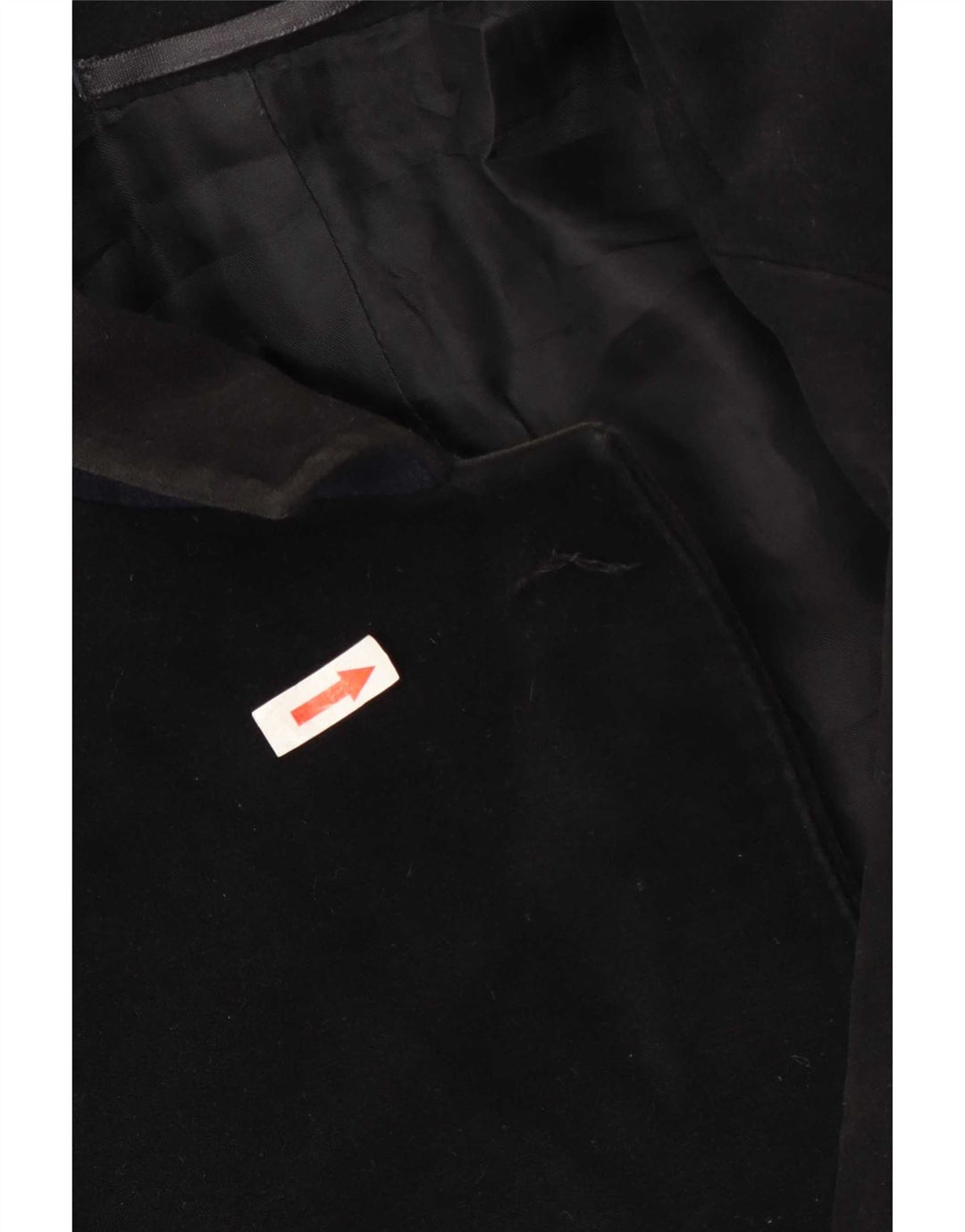 Massimo Dutti Herre Overfrakke EU 48 Medium Sort Bomuld