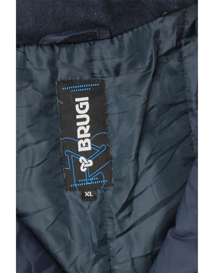 Brugi Herre Windbreaker Jacket UK 42 XL Navy Blue Polyamide