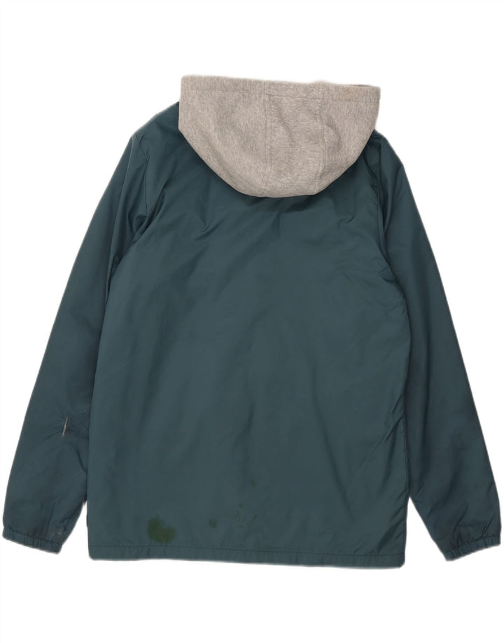 Vans Herre Hooded Windbreaker Jacket UK 36 Small Blue Colourblock Nylon