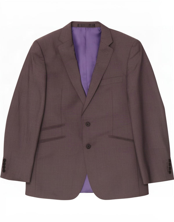Marks & Spencer Herre Skræddersyet Fit Blazer Jacket UK 40 Medium Grey Wool