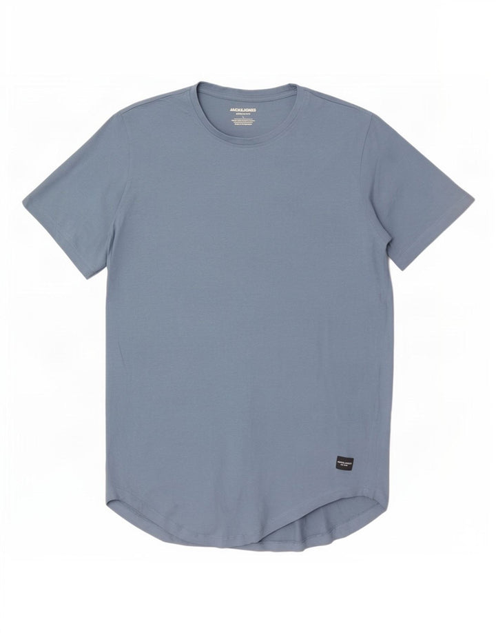 Jack & Jones Herre T-Shirt Top Stor Blå Bomuld