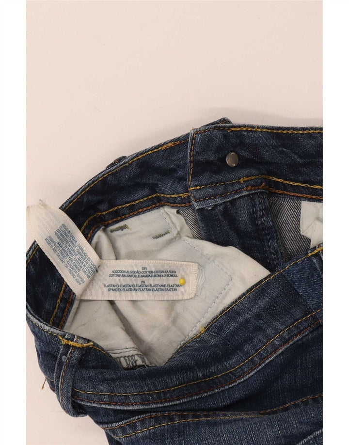 Vintage denimshorts til kvinder W32 store blå bomuld
