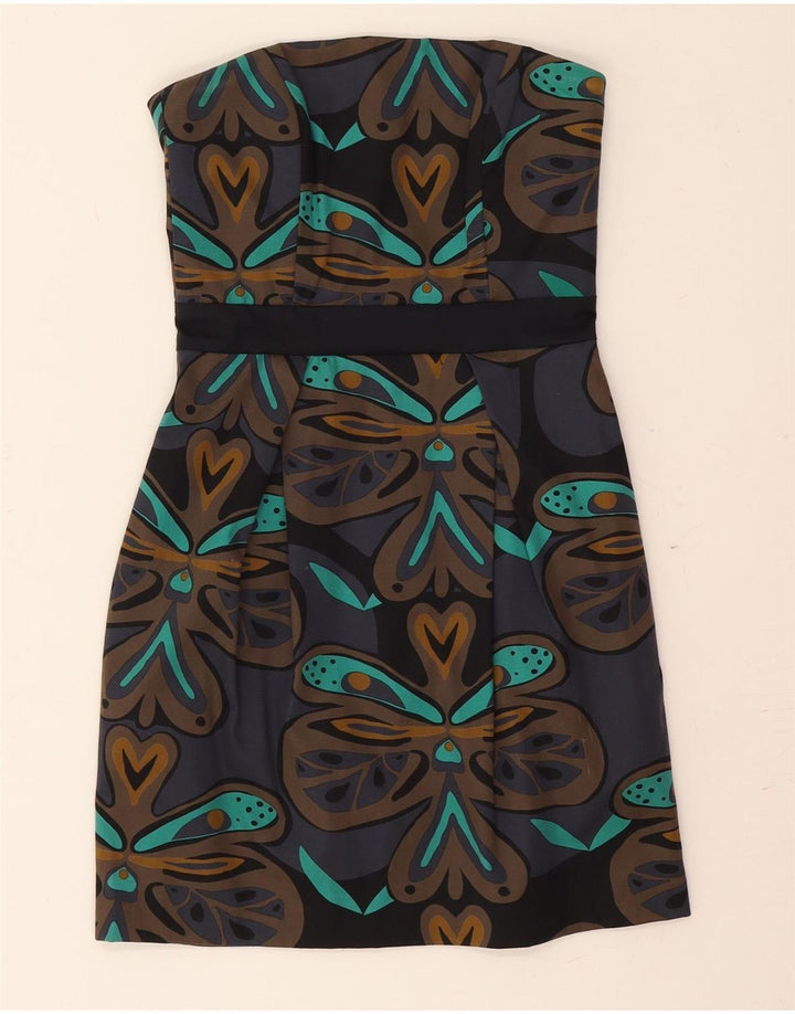 FRENCH CONNECTION Girls Strapless Dress 7-8 Years Multicoloured Floral Vintage French Connection and Second-Hand French Connection from Messina Hembry 