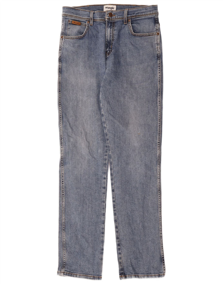 Wrangler Herre Texas Straight Jeans W32 L34 Blå Bomuld