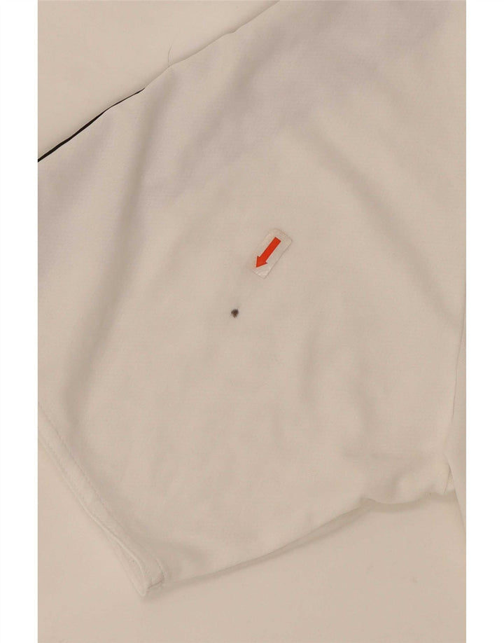 Adidas Herre Climalite T-Shirt Top XL Hvid Colourblock Polyester