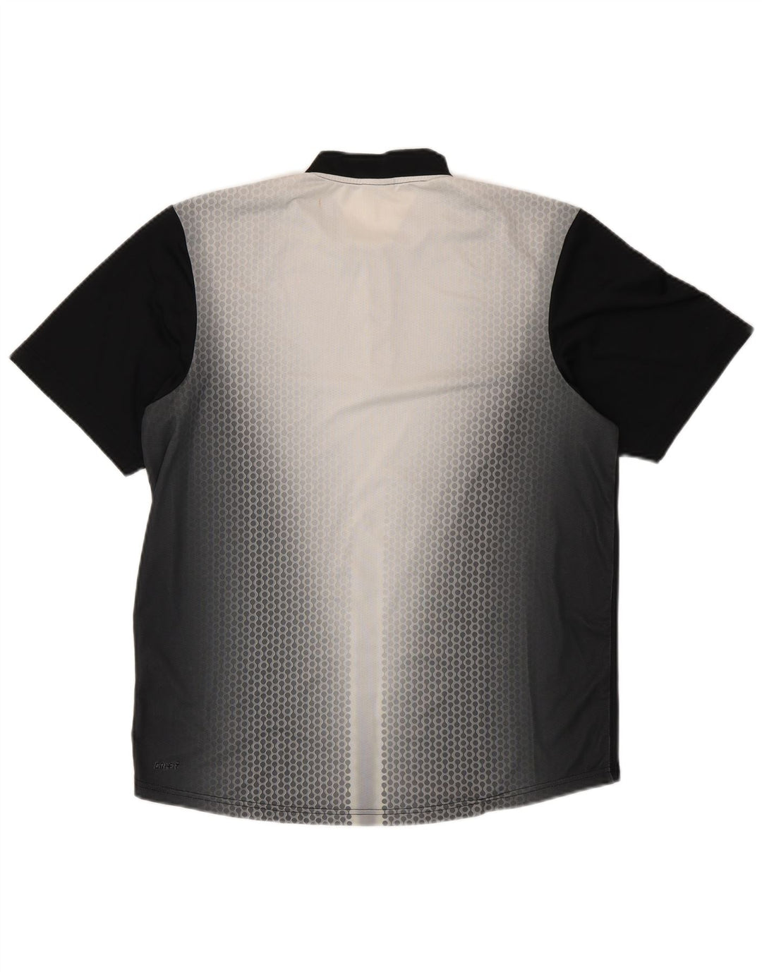 NIKE herre Dri Fit T-shirt top UK 39/41 medium sort plettet polyester