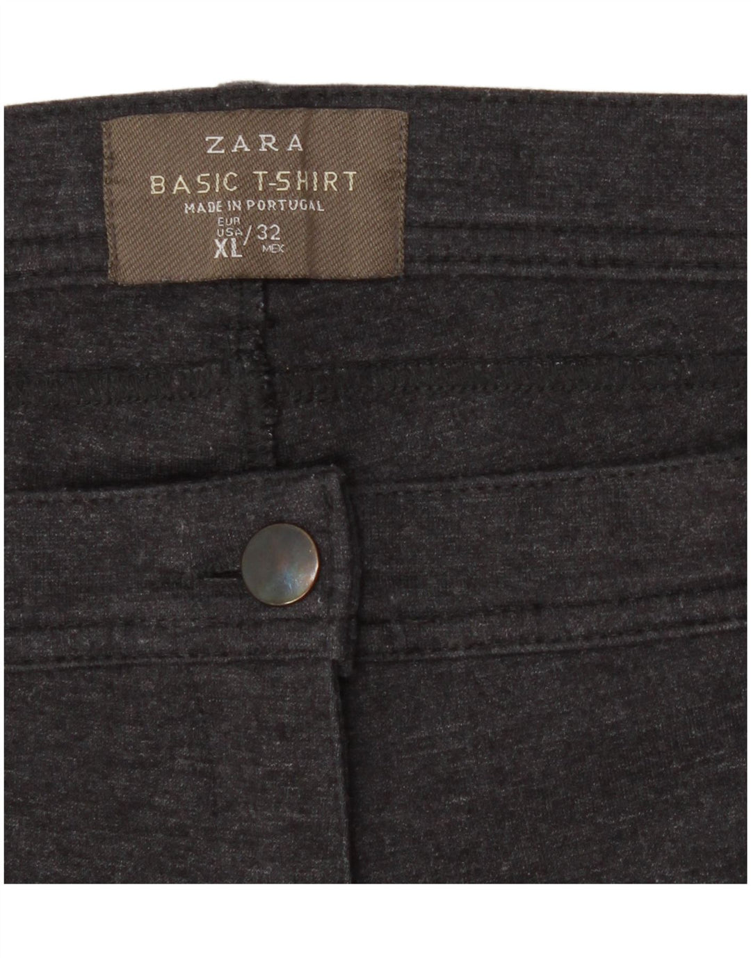 ZARA Womens Straight Cropped Trousers XL W32 L25 Grey