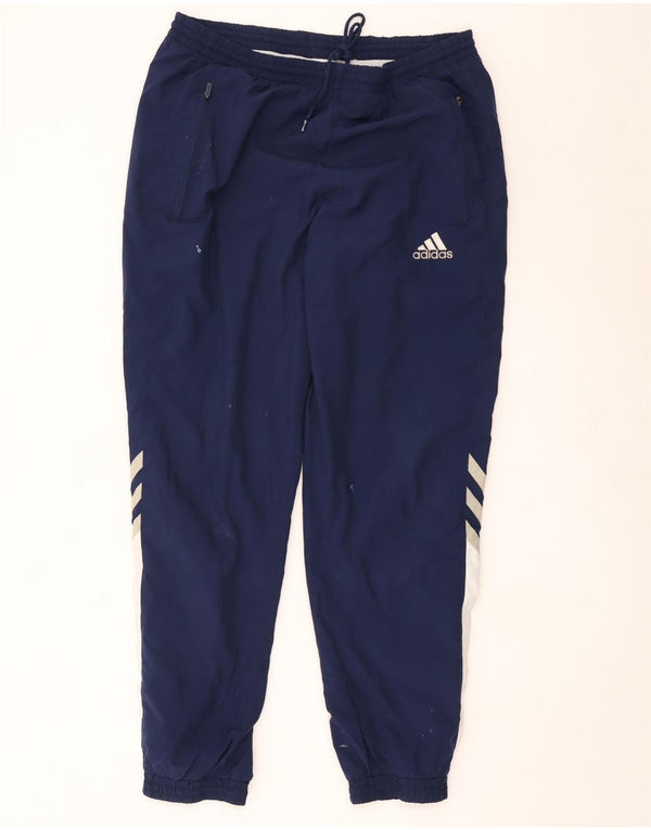 Adidas Træningsdragt til mænd Joggers UK 42/44 Large Navy Blue Colourblock