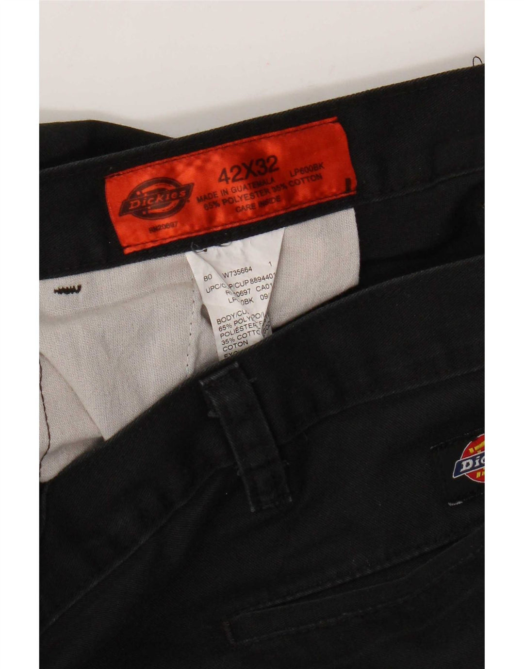 Dickies Herre Straight Cargo Bukser W42 L32 Sort Polyester
