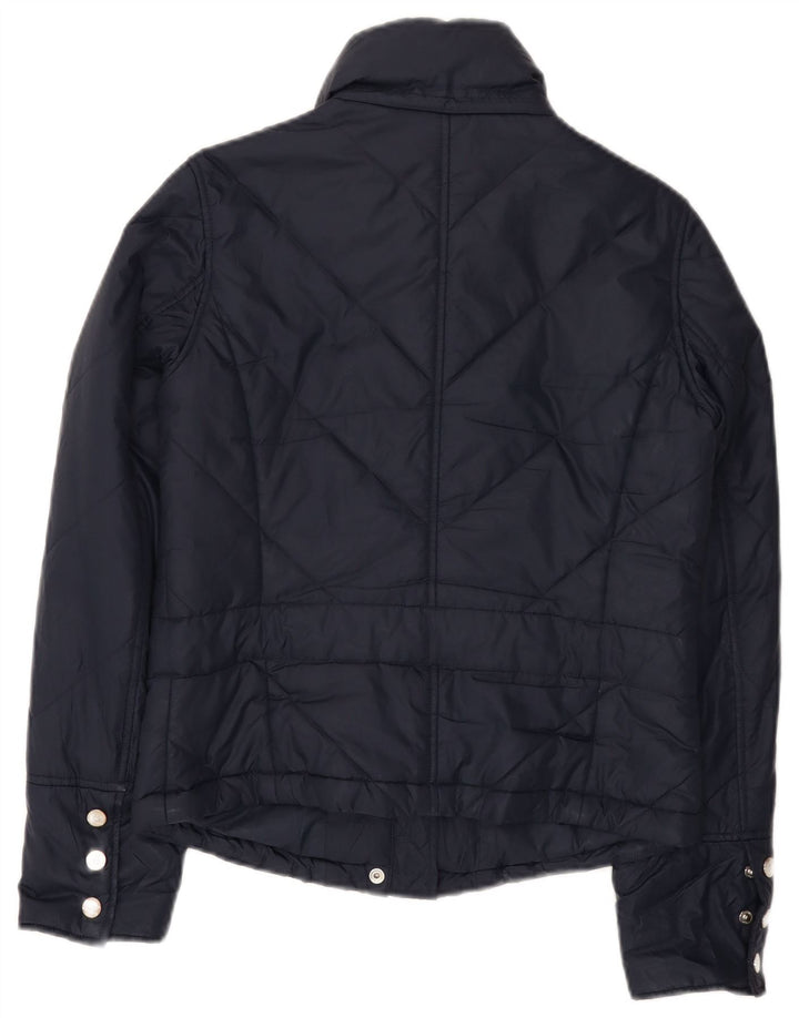 Tommy Hilfiger Dame Polstret Jakke UK 10 Small Navy Blue Polyester