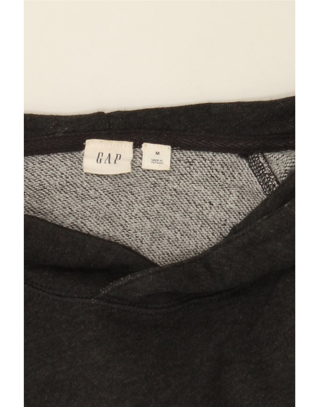 GAP Womens Graphic Hoodie Jumper UK 14 Medium Grey Cotton Vintage Gap and Second-Hand Gap from Messina Hembry 