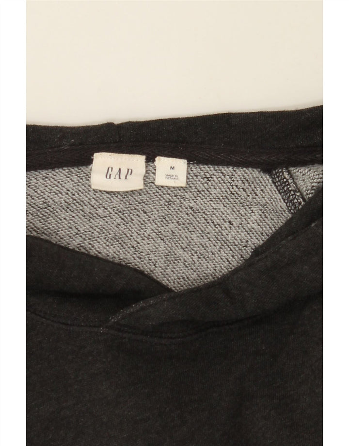 GAP Womens Graphic Hoodie Jumper UK 14 Medium Grey Cotton Vintage Gap and Second-Hand Gap from Messina Hembry 