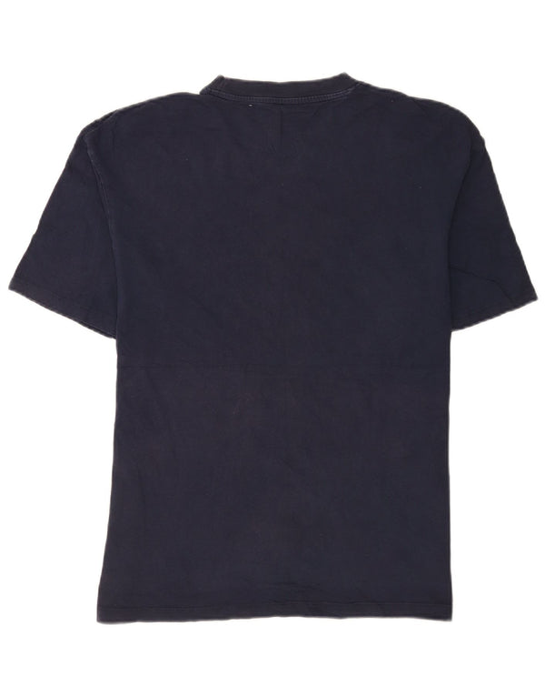 Jack & Jones Herre T-shirt Top Medium Navy Blue Cotton