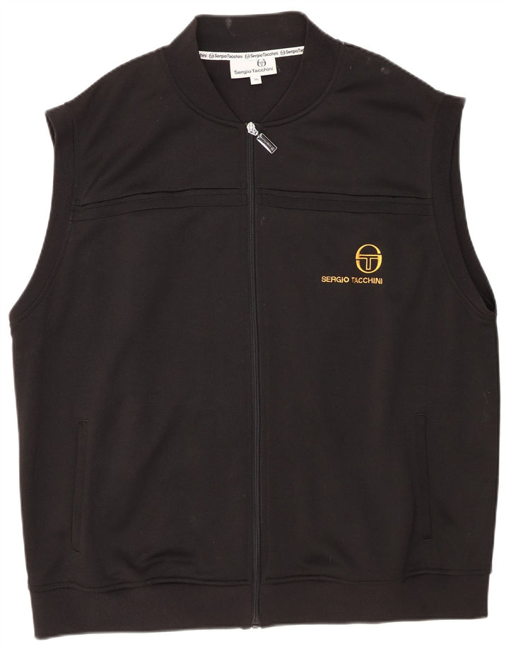 Sergio Tacchini Herre Ærmeløs træningsdragt Topjakke 3XL Sort Polyester