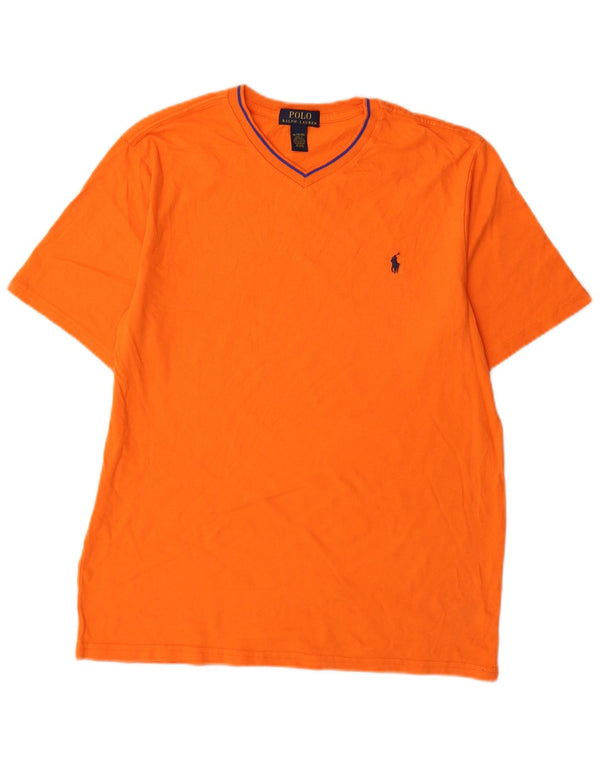 Polo Ralph Lauren Drenge T-Shirt Top 15-16 år XL Orange Bomuld