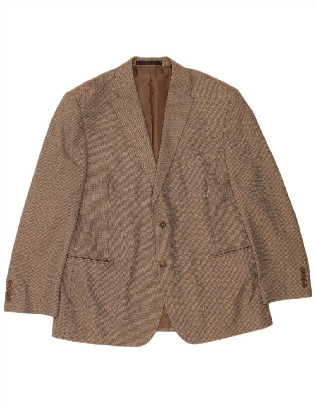 Marks & Spencer Herre 2-knaps blazerjakke UK 46 XL Beige Polyester