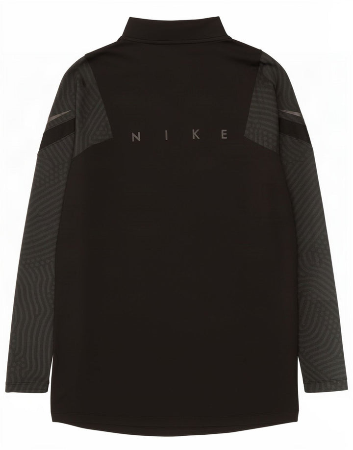 Nike Herre Dri Fit Grafisk Pullover Træningsdragt Top Lille sort nålestribe
