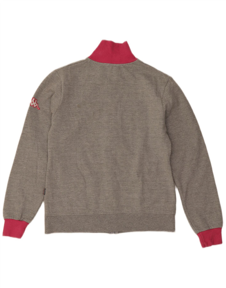 Kappa Grafisk træningsdragt topjakke til kvinder UK 12 Medium Grey Colourblock