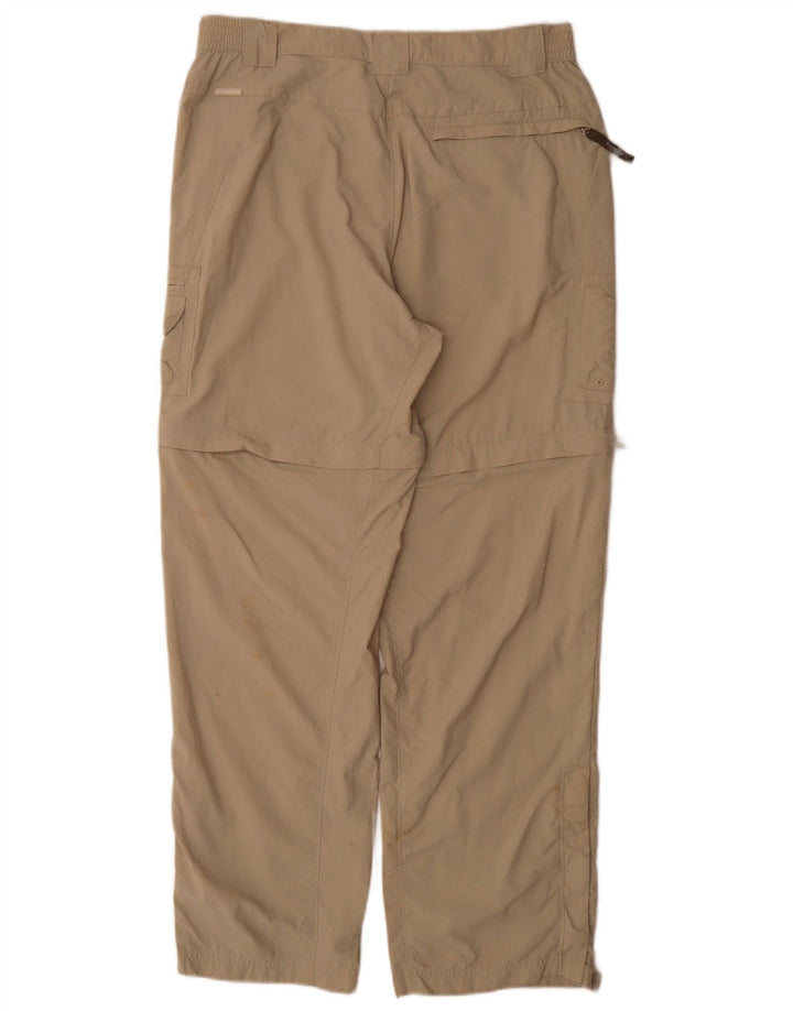 COLUMBIA Womens Straight Cargo Trousers Medium W30 L31 Beige Nylon