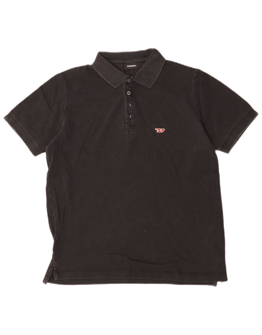 Diesel herre polo shirt lille sort bomuld