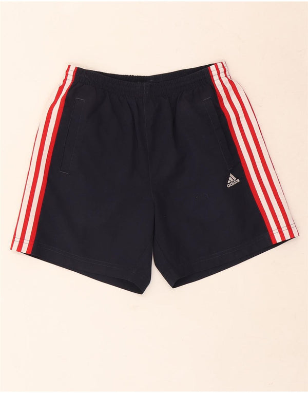 Adidas Boys Sports Shorts 11-12 år Navy Blue Colourblock Polyester