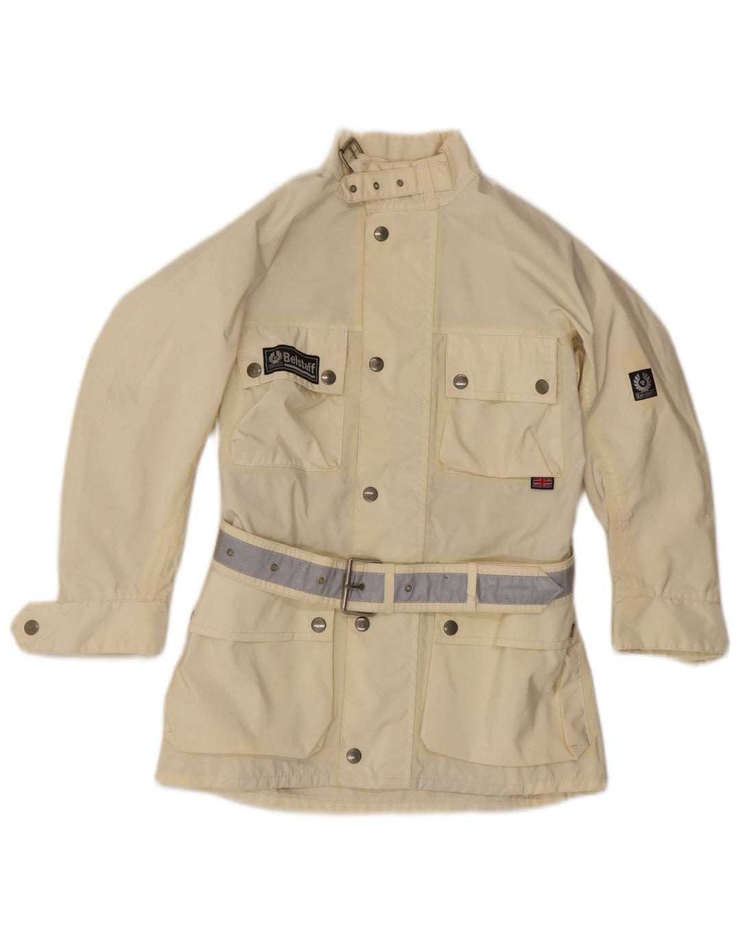 Belstaff Boys Utility Jacket 7-8 Years Off White Nylon