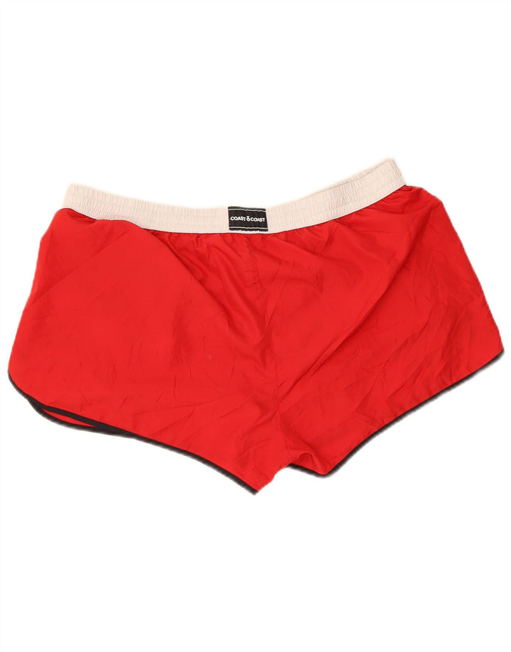 COAST Womens Swimming Shorts UK 18 XL  Red Colourblock Polyester