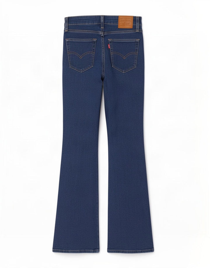 Levi's Dame 726 Flared Jeans W27 L32 Blå Bomuld
