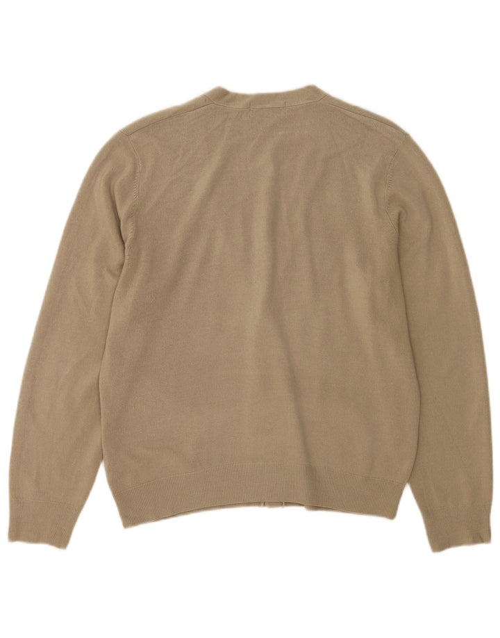 Marks & Spencer Herre Blue Harbor Cardigan Sweater Lille Beige Akryl